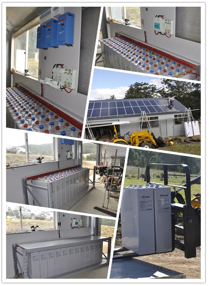 OPzV battery installation for off-grid solar power system in Australia