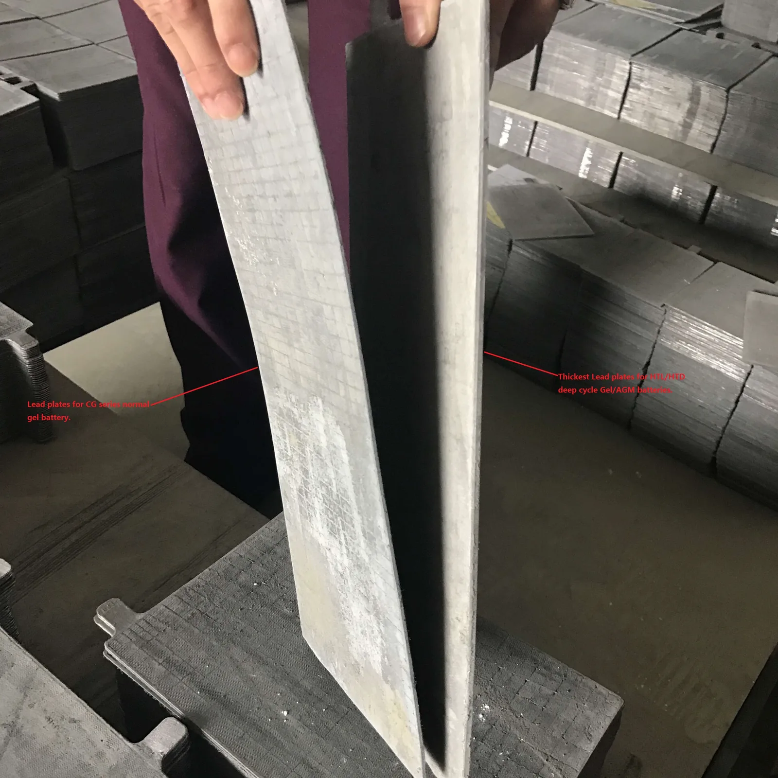 Lead Plate Thickness Comparison — Naradex Uses Thicker Plates