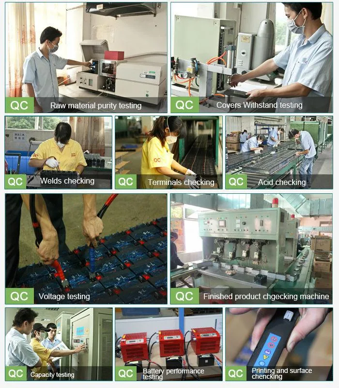 Naradex 9-Step Quality Control Process: Raw Material Testing, Cover Withstand, Welds Checking, Terminals Checking, Acid Checking, Voltage Testing, Finished Product Machine, Capacity Testing, Battery Performance Testing, Printing and Surface Checking