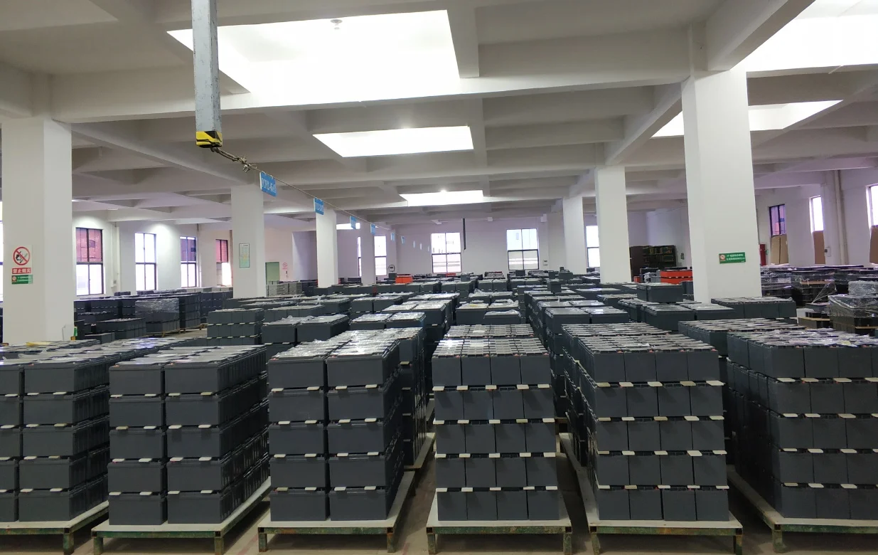 Naradex Battery Warehouse — Ready-to-Ship AGM Batteries on Pallets