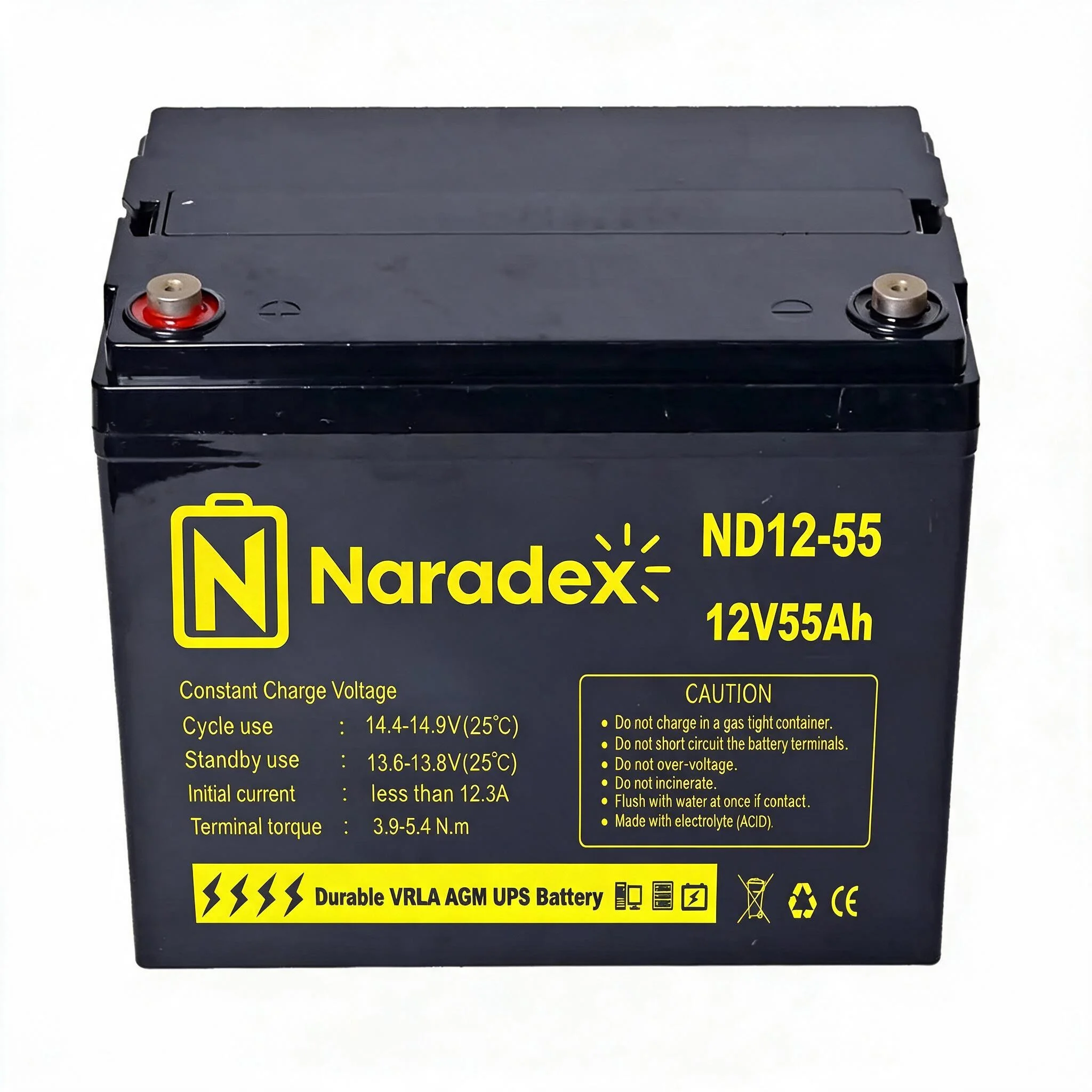 NDD12-55 | 12V 55Ah Deep Cycle AGM view 4
